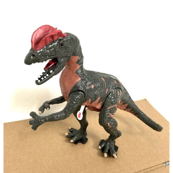 Terra by Battat Electronic Dinosaur Light & Sound Dilophosaurus Wetherilli Green - Picture 1 of 10